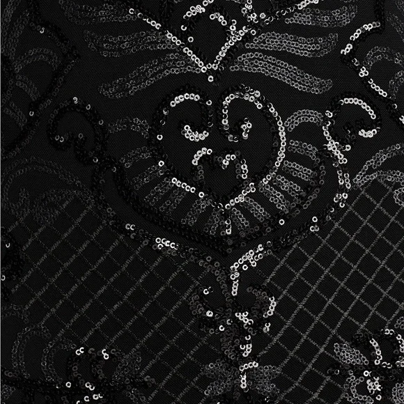 Aqua sequin gown - Picture 5 of 5